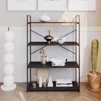 Estante C/04 Prateleiras 118x80x33cm Yon Preto Tx/est.preta Preto Tx/est.preta - 2