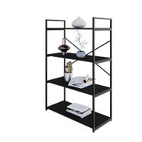 Estante C/04 Prateleiras 118x80x33cm Yon Preto Tx/est.preta Preto Tx/est.preta