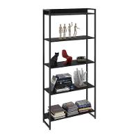 Estante Dynamica 80x30x187cm C/05 Prateleiras Preto ônix / Est.preta Preto ônix / Est.preta - 5