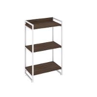 Estante Kuadra 60x40x104cm C/03 Prateleiras Nogal / Est.branca Nogal / Est.branca - 1