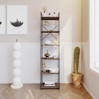 Estante Alta C/06 Prateleiras 185x45x33cm Yon Terracota/est.preta Terracota/est.preta - 2