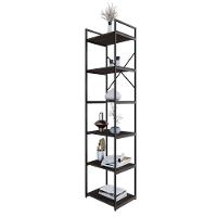 Estante Alta C/06 Prateleiras 185x45x33cm Yon Terracota/est.preta Terracota/est.preta