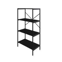 Estante C/04 Prateleiras 118x60x33cm Tub Tueh1164 Preto ônix - Est.preta Preto ônix / Est.preta - 1