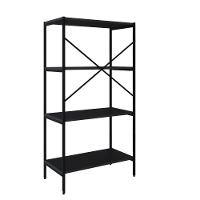 Estante C/04 Prateleiras 118x60x33cm Tub Tueh1164 Preto ônix - Est.preta Preto ônix / Est.preta - 3