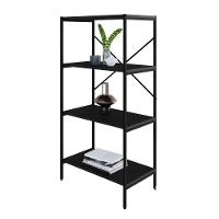 Estante C/04 Prateleiras 118x60x33cm Tub Tueh1164 Preto ônix - Est.preta Preto ônix / Est.preta - 6