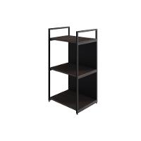 Estante C/03 Prateleiras 84x45x33cm C/fundo Yon Terracota/est.preta Terracota/est.preta - 1