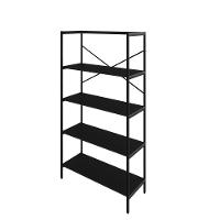 Estante C/05 Prateleiras 152x80x33cm Tub Tueh1585 Preto ônix - Est.preta Preto ônix / Est.preta - 1
