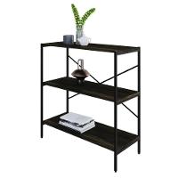 Estante C/03 Prateleiras 84x80x33cm Tub Tueh883 Carvalho Dark - Est.preta Carvalho Dark / Est.preta - 5