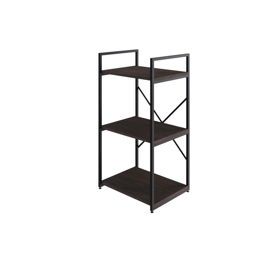 Estante C/03 Prateleiras 84x45x33cm Yon Terracota/est.preta Terracota/est.preta - 1