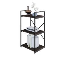 Estante C/03 Prateleiras 84x45x33cm Yon Terracota/est.preta Terracota/est.preta