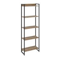 Estante Dynamica 60x30x187cm C/05 Prateleiras Carvalho / Est.preta Carvalho / Est.preta - 1