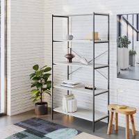 Estante C/05 Prateleiras 152x80x33cm Tub Tueh1585 Snow - Est.preta Snow / Est.preta - 2