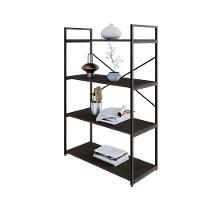 Estante C/04 Prateleiras 118x80x33cm Yon Terracota/est.preta Terracota/est.preta