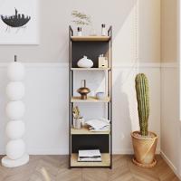 Estante C/05 Prateleiras 152x45x33cm C/fundo Yon Vermont Oak/est.preta Vermont Oak/est.preta - 2