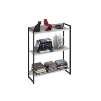 Estante Dynamica 80x30x104cm C/03 Prateleiras Branco Chess / Est.preta Branco Chess / Est.preta - 5