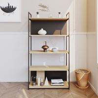 Estante C/05 Prateleiras 152x80x33cm C/fundo Yon Vermont Oak/est.preta Vermont Oak/est.preta - 2