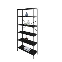 Estante C/06 Prateleiras 186x80x33cm Tub Tueh1886 Preto ônix - Est.preta Preto ônix / Est.preta - 5