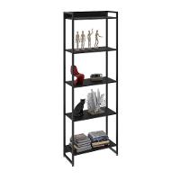 Estante Dynamica 60x30x187cm C/05 Prateleiras Preto ônix / Est.preta Preto ônix / Est.preta - 5