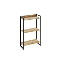 Estante Dynamica 60x30x104cm C/03 Prateleiras Carvalho / Est.preta Carvalho / Est.preta - 1