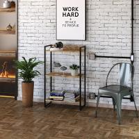 Estante Dynamica 60x30x104cm C/03 Prateleiras Carvalho / Est.preta Carvalho / Est.preta - 3