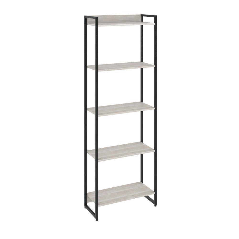 Estante Dynamica 60x30x187cm C/05 Prateleiras Snow / Est.preta Snow / Est.preta - 1
