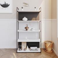 Estante C/05 Prateleiras 152x80x33cm C/fundo Yon Branco Tx/est.preta Branco Tx/est.preta - 2