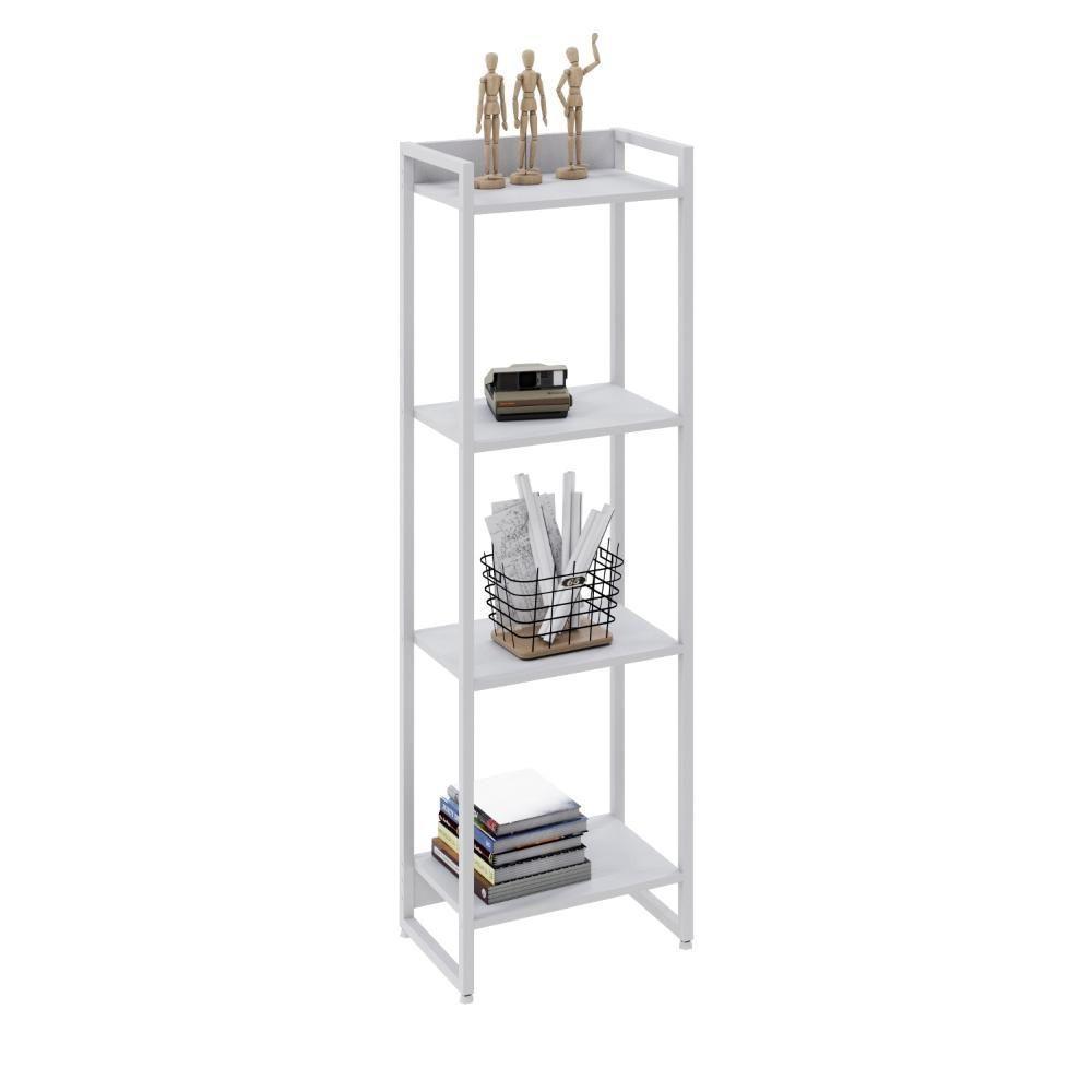 Estante Dynamica 45x30x146cm C/04 Prateleiras Branco Chess / Est.branca Branco Chess / Est.branca - 4
