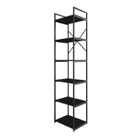 Estante Alta C/06 Prateleiras 185x45x33cm Yon Preto Tx/est.preta Preto Tx/est.preta - 1