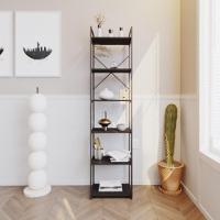 Estante Alta C/06 Prateleiras 185x45x33cm Yon Preto Tx/est.preta Preto Tx/est.preta - 2