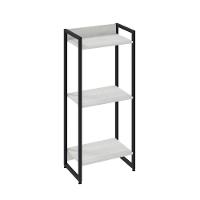 Estante Dynamica 45x30x104cm C/03 Prateleiras Snow / Est.preta Snow / Est.preta - 1