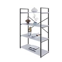 Estante C/04 Prateleiras 118x80x33cm Yon Branco Tx/est.preta Branco Tx/est.preta