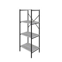 Estante C/04 Prateleiras 118x45x33cm Tub Tueh1144 Snow - Est.preta Snow / Est.preta - 1