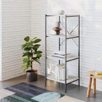 Estante C/04 Prateleiras 118x45x33cm Tub Tueh1144 Snow - Est.preta Snow / Est.preta - 2