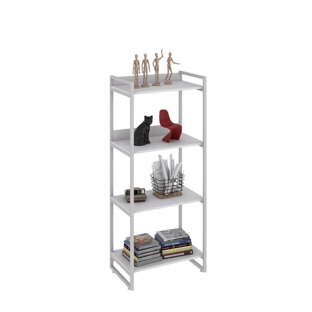 Estante Kuadra 60x40x146cm C/04 Prateleiras Branco Chess / Est.branca Branco Chess / Est.branca - 4