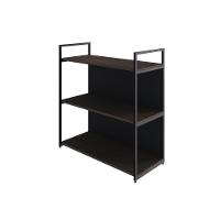 Estante C/03 Prateleiras 84x80x33cm C/fundo Yon Terracota/est.preta Terracota/est.preta - 1