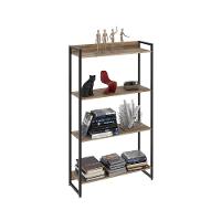 Estante Dynamica 80x30x146cm C/04 Prateleiras Carvalho / Est.preta Carvalho / Est.preta - 5