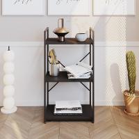 Estante C/03 Prateleiras 84x45x33cm Yon Preto Tx/est.preta Preto Tx/est.preta - 2