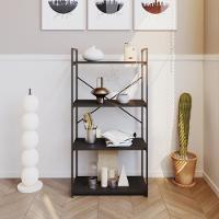 Estante C/04 Prateleiras 118x60x33cm Yon Preto Tx/est.preta Preto Tx/est.preta - 2