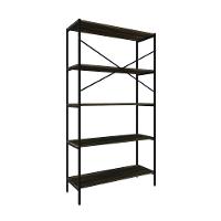 Estante C/05 Prateleiras 152x80x33cm Tub Tueh1585 Carvalho Dark - Est.preta Carvalho Dark / Est.preta - 6