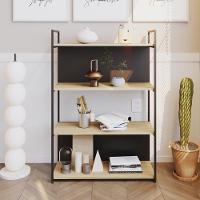 Estante C/04 Prateleiras 118x80x33cm C/fundo Yon Vermont Oak/est.preta Vermont Oak/est.preta - 2