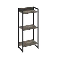 Estante Dynamica 45x30x104cm C/03 Prateleiras Carvalho Dark / Est.preta Carvalho Dark / Est.preta - 1