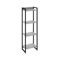 Estante Dynamica 45x30x146cm C/04 Prateleiras Snow / Est.preta Snow / Est.preta - 1