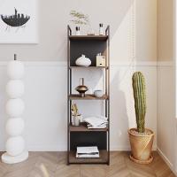 Estante C/05 Prateleiras 152x45x33cm C/fundo Yon Terracota/est.preta Terracota/est.preta - 2