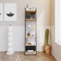 Estante Alta C/06 Prateleiras 185x45x33cm C/fundo Yon Vermont Oak/est.preta Vermont Oak/est.preta - 2