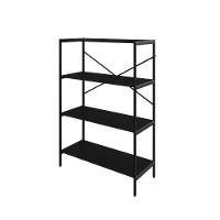 Estante C/04 Prateleiras 118x80x33cm Tub Tueh1184 Preto ônix - Est.preta Preto ônix / Est.preta - 1