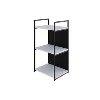 Estante C/03 Prateleiras 84x45x33cm C/fundo Yon Branco Tx/est.preta Branco Tx/est.preta - 1