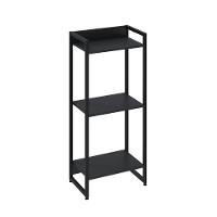 Estante Dynamica 45x30x104cm C/03 Prateleiras Preto ônix / Est.preta Preto ônix / Est.preta - 1