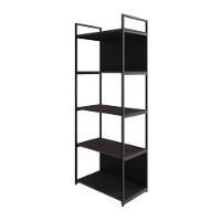Estante C/05 Prateleiras 152x60x33cm C/fundo Yon Terracota/est.preta Terracota/est.preta - 1