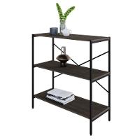 Estante C/03 Prateleiras 84x80x33cm Tub Tueh883 Nogal - Est.preta Nogal / Est.preta - 5