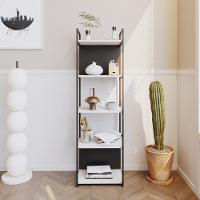 Estante C/05 Prateleiras 152x45x33cm C/fundo Yon Branco Tx/est.preta Branco Tx/est.preta - 2